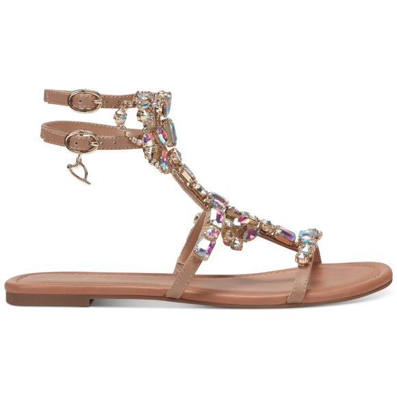 Thalia Sodi Women's Jenesis Crystal Embellished Flat Gladiator Sandals NIB sz7.5 - Picture 1 of 12